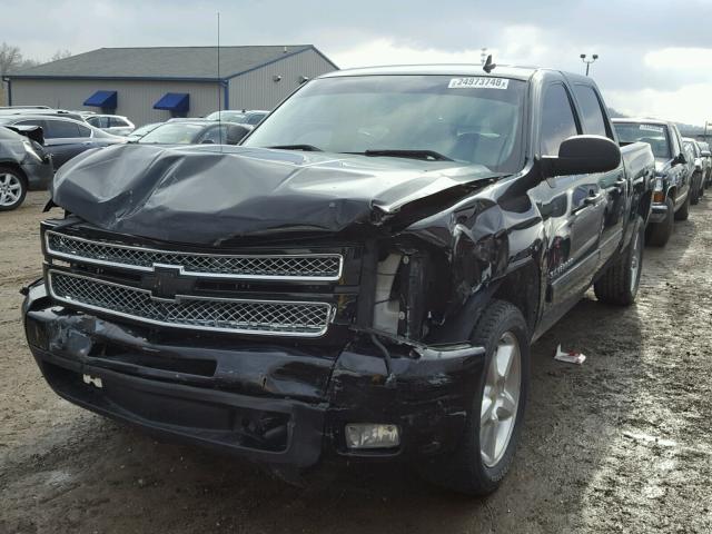 3GCPCSE07BG162135 - 2011 CHEVROLET SILVERADO BLACK photo 2