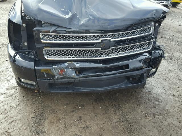 3GCPCSE07BG162135 - 2011 CHEVROLET SILVERADO BLACK photo 9