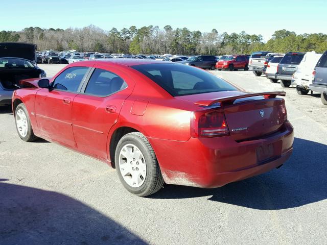 2B3KA43G56H492200 - 2006 DODGE CHARGER SE RED photo 3