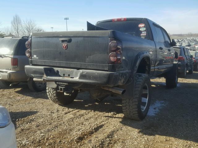 3D7KS19D18G223756 - 2008 DODGE RAM 1500 BLACK photo 4