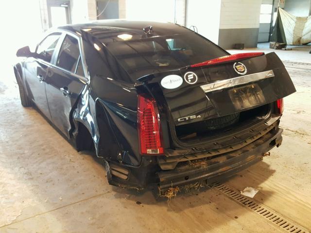 1G6DC5E57C0108794 - 2012 CADILLAC CTS BLACK photo 3