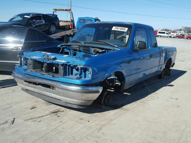 1FTCR14A1TPA31779 - 1996 FORD RANGER SUP BLUE photo 2