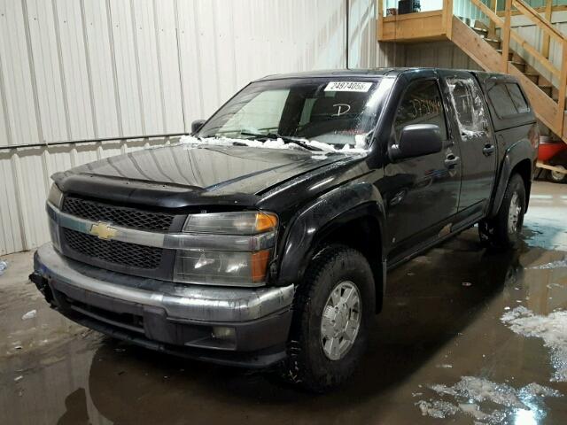 1GCDT136268277659 - 2006 CHEVROLET COLORADO BLACK photo 2