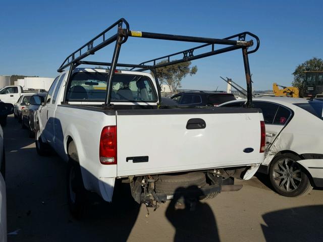 1FTNX20L42EC97674 - 2002 FORD F250 SUPER WHITE photo 3