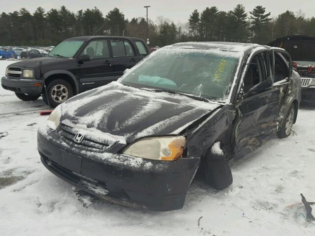 2HGES257X1H604445 - 2001 HONDA CIVIC EX შავი ფოტო 2