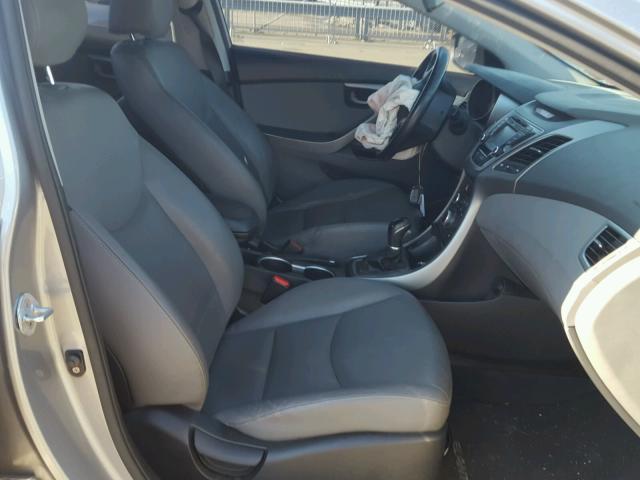 KMHDH4AH8EU171547 - 2014 HYUNDAI ELANTRA SE GRAY photo 5