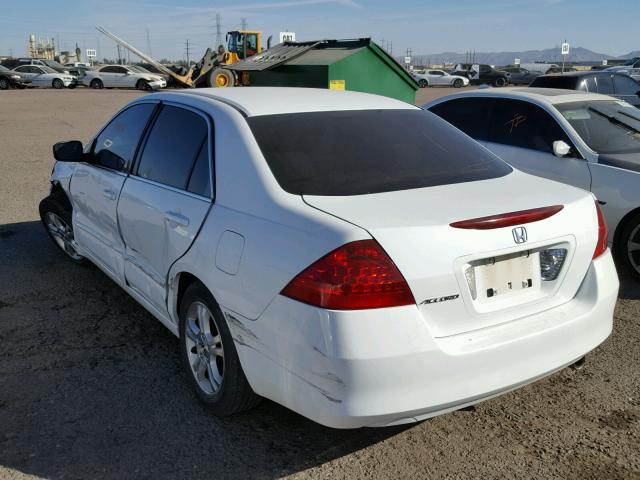 1HGCM56316A042035 - 2006 HONDA ACCORD SE WHITE photo 3