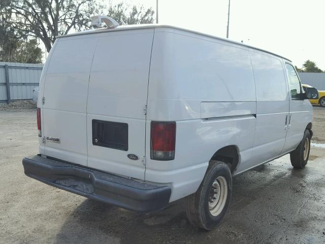 1FTNE24W17DA99707 - 2007 FORD ECONOLINE WHITE photo 4