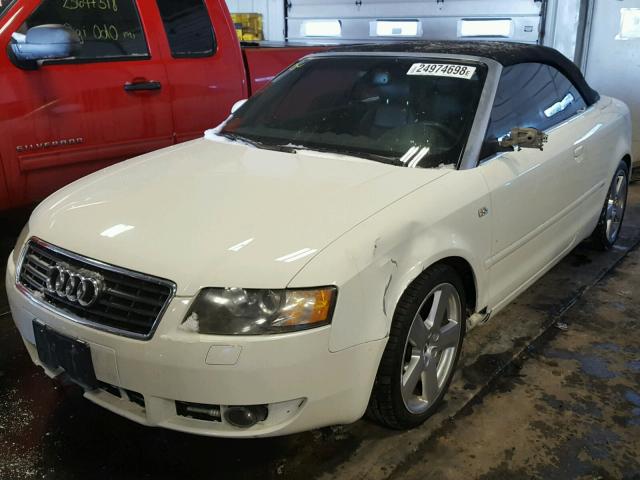 WAUBC48H06K003122 - 2006 AUDI A4 S-LINE WHITE photo 2