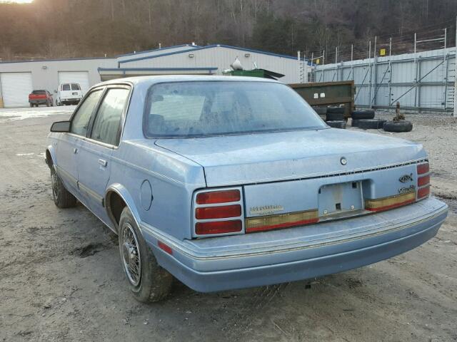 1G3AG54N3P6301162 - 1993 OLDSMOBILE CUTLASS CI BLUE photo 3