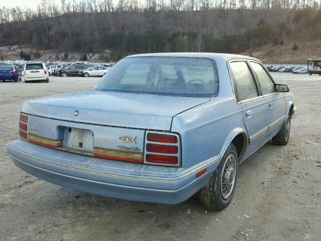 1G3AG54N3P6301162 - 1993 OLDSMOBILE CUTLASS CI BLUE photo 4