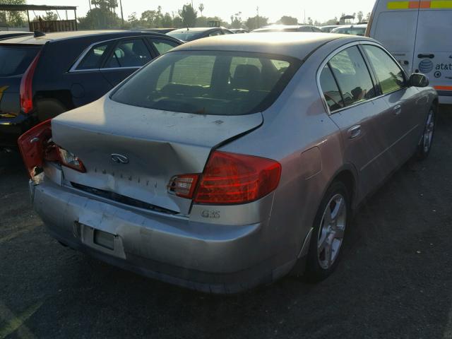 JNKCV51E74M106996 - 2004 INFINITI G35 SILVER photo 4