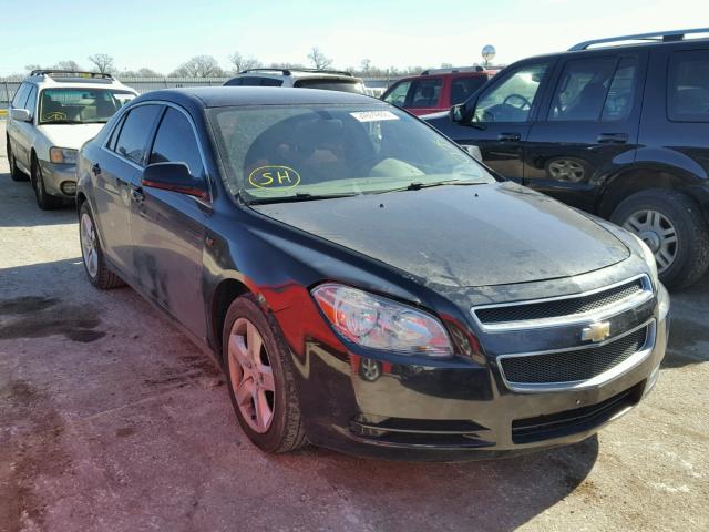 1G1ZA5EB8AF105744 - 2010 CHEVROLET MALIBU LS BLACK photo 1