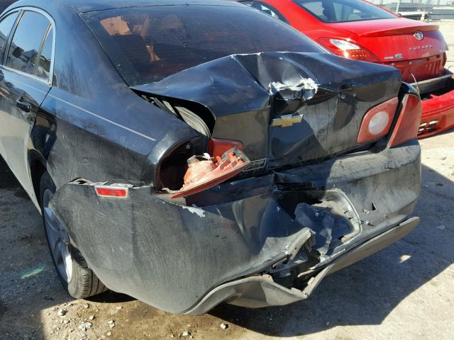 1G1ZA5EB8AF105744 - 2010 CHEVROLET MALIBU LS BLACK photo 9
