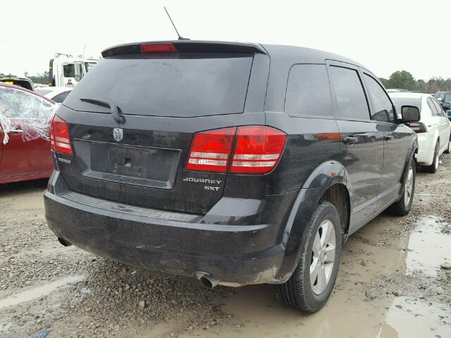 3D4GG57V59T528256 - 2009 DODGE JOURNEY SX BLACK photo 4