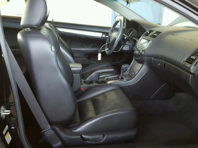 1HGCM72617A024129 - 2007 HONDA ACCORD EX BLACK photo 5