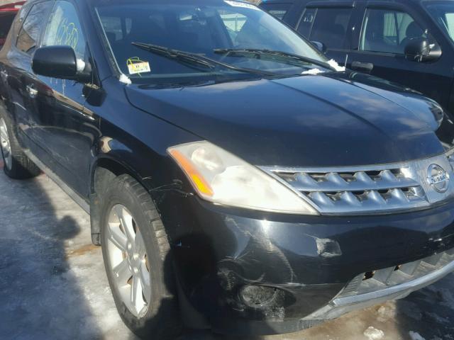 JN8AZ08W36W525518 - 2006 NISSAN MURANO SL BLACK photo 9