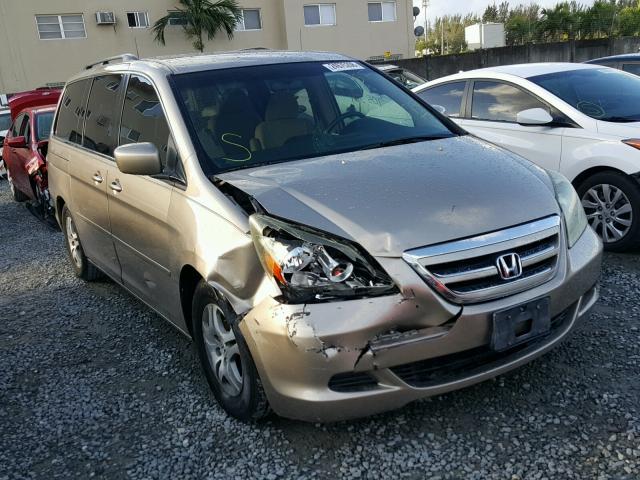 5FNRL38446B452230 - 2006 HONDA ODYSSEY EX BEIGE photo 1