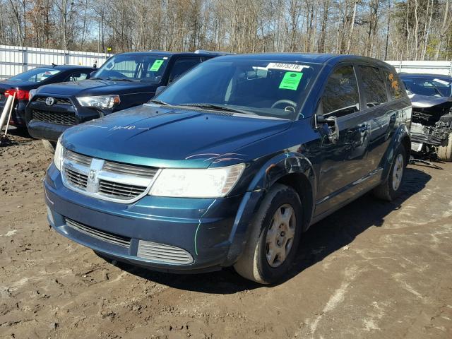 3D4GG47B69T530064 - 2009 DODGE JOURNEY SE GREEN photo 2