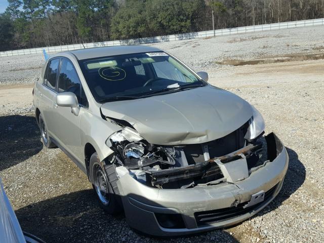 3N1BC11E48L372832 - 2008 NISSAN VERSA S TAN photo 1