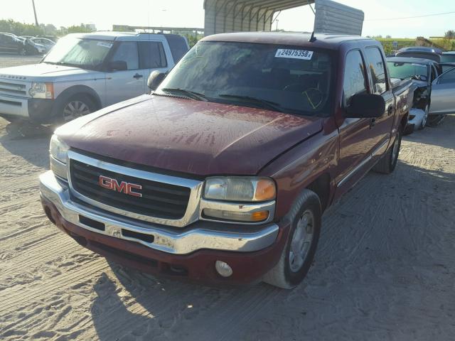 2GTEC13Z061350125 - 2006 GMC NEW SIERRA MAROON photo 2