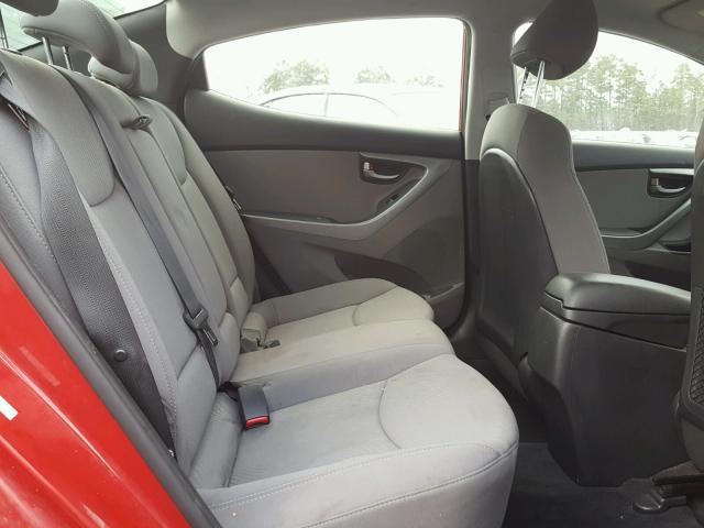 KMHDH4AE0GU518720 - 2016 HYUNDAI ELANTRA SE RED photo 6