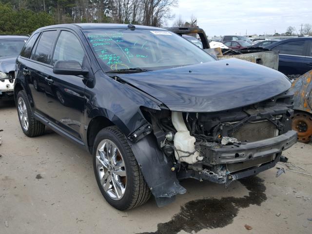 2FMDK3JC6DBB77657 - 2013 FORD EDGE SEL BLACK photo 1