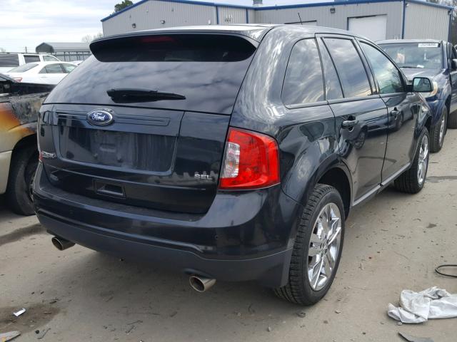 2FMDK3JC6DBB77657 - 2013 FORD EDGE SEL BLACK photo 4