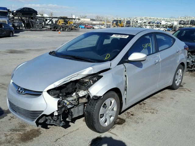 5NPDH4AE1GH696733 - 2016 HYUNDAI ELANTRA SE GRAY photo 2