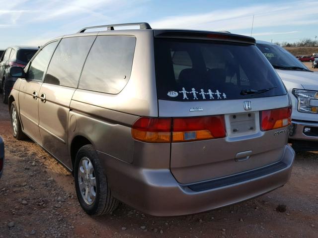 5FNRL18624B102176 - 2004 HONDA ODYSSEY EX GOLD photo 3