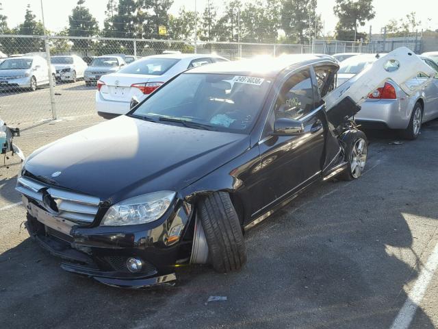 WDDGF5EB8AR087508 - 2010 MERCEDES-BENZ C 300 BLACK photo 2