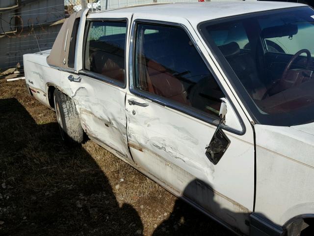 1G6CD53B8P4240155 - 1993 CADILLAC DEVILLE WHITE photo 9