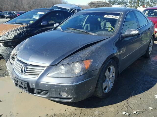 JH4KB16647C000966 - 2007 ACURA RL GRAY photo 2