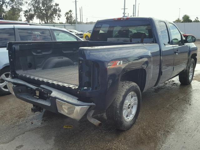 2GCEC19J571596641 - 2007 CHEVROLET SILVERADO BLUE photo 4