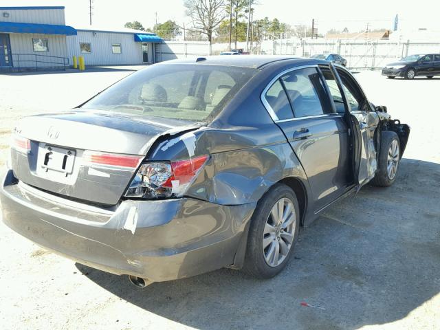 1HGCP2F88CA035614 - 2012 HONDA ACCORD EXL GRAY photo 4