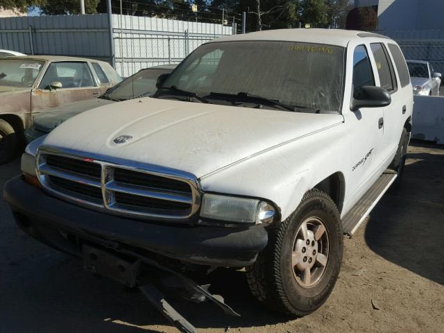 1B4HR28N11F608125 - 2001 DODGE DURANGO WHITE photo 2