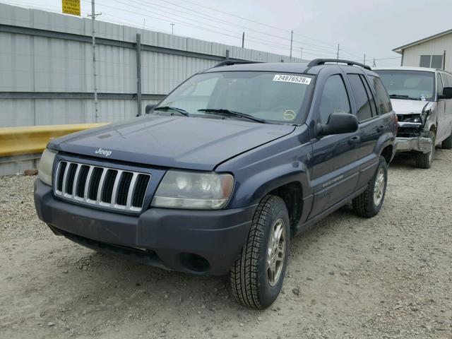 1J4GW48S74C369009 - 2004 JEEP GRAND CHER BLUE photo 2