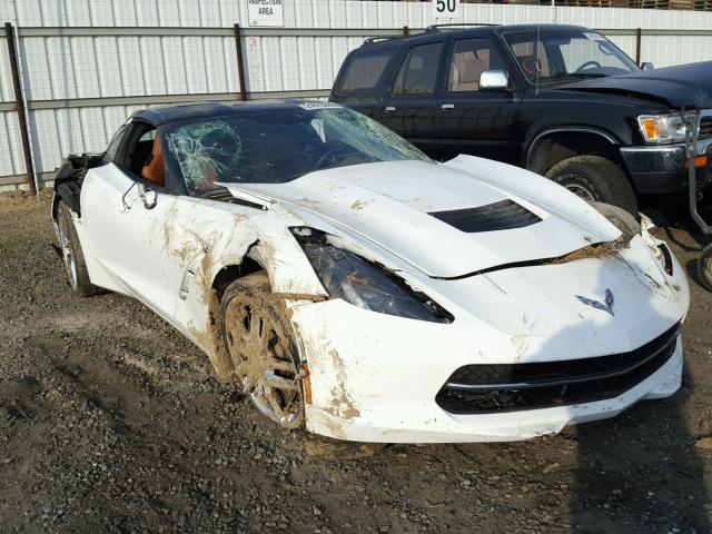 1G1YM2D72F5102317 - 2015 CHEVROLET CORVETTE S WHITE photo 1