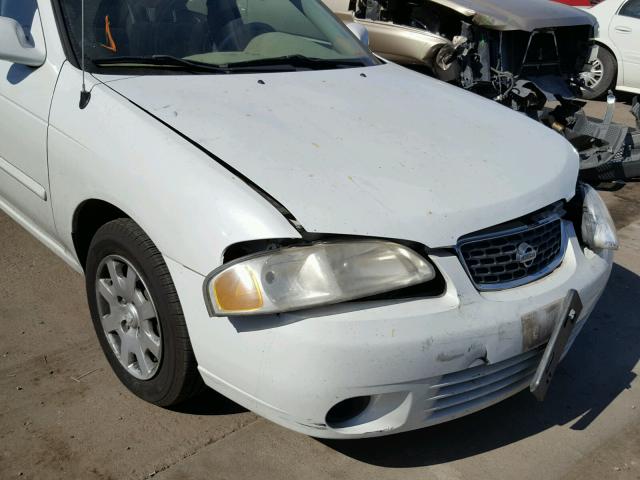 3N1CB51D3YL315561 - 2000 NISSAN SENTRA BAS WHITE photo 9