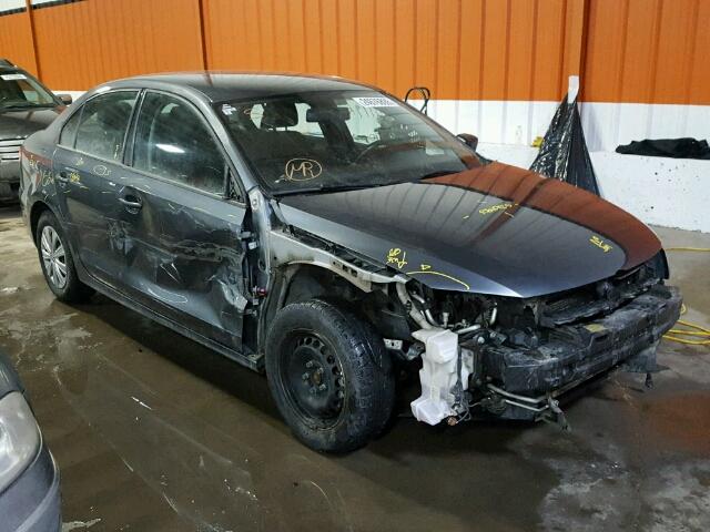 3VW2K7AJ0DM394666 - 2013 VOLKSWAGEN JETTA BASE 灰色 照片 1