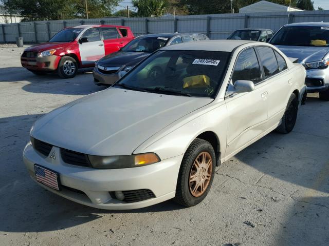 4A3AA46G23E163055 - 2003 MITSUBISHI GALANT ES WHITE photo 2