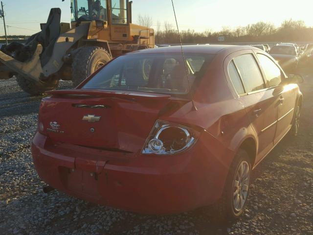 1G1AD5F5XA7119491 - 2010 CHEVROLET COBALT 1LT RED photo 4