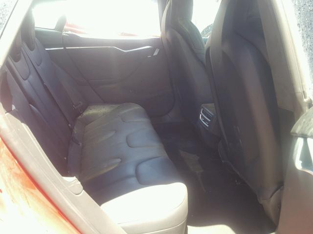 5YJSA1E45FF101875 - 2015 TESLA MODEL S Կարմիր լուսանկար 6