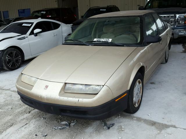 1G8ZH5280SZ168312 - 1995 SATURN SL1 GOLD photo 2