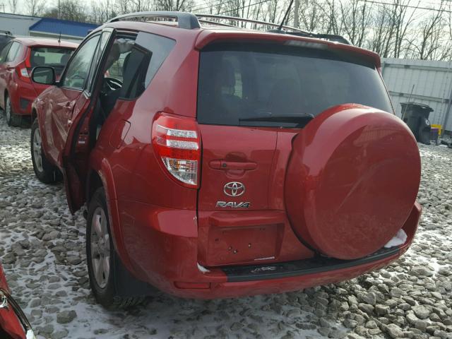 2T3DK4DV5CW072238 - 2012 TOYOTA RAV4 LIMIT RED photo 3