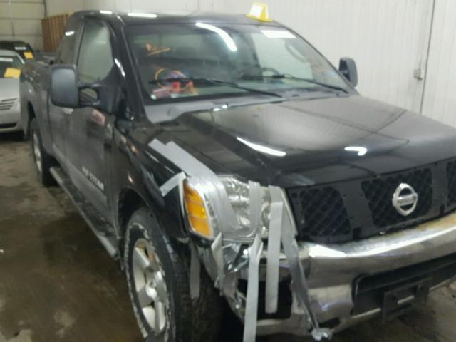 1N6BA06B26N565664 - 2006 NISSAN TITAN XE BLACK photo 1