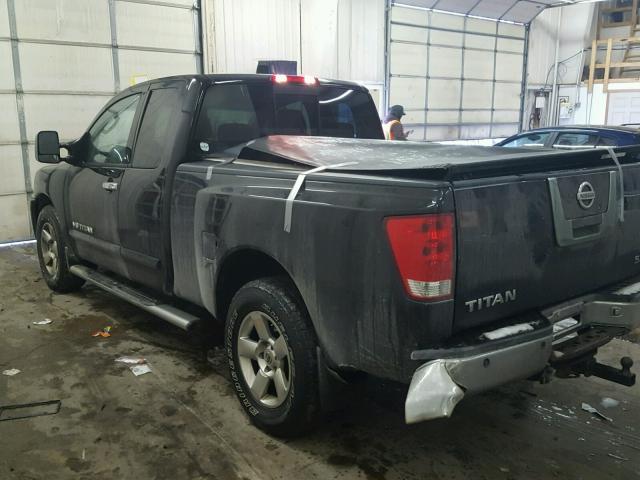 1N6BA06B26N565664 - 2006 NISSAN TITAN XE BLACK photo 3