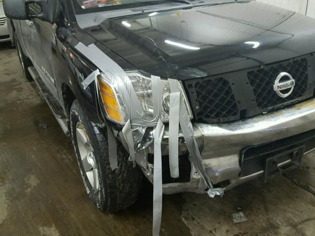 1N6BA06B26N565664 - 2006 NISSAN TITAN XE BLACK photo 9