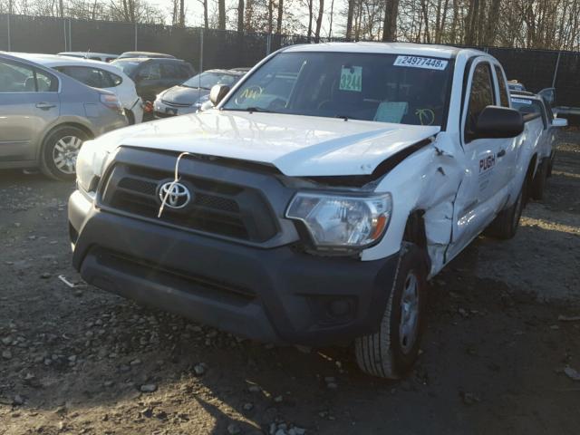 5TFTX4CN2EX043096 - 2014 TOYOTA TACOMA ACC WHITE photo 2