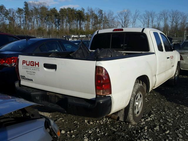 5TFTX4CN2EX043096 - 2014 TOYOTA TACOMA ACC WHITE photo 4